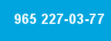 965 227-03-77 965 227-03-77